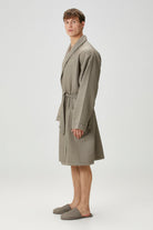 Irya-Aura Waffle Erkek Bornoz Gri-Bornoz-3-Milagron.com