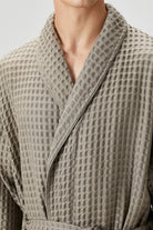 Irya-Aura Waffle Erkek Bornoz Gri-Bornoz-4-Milagron.com