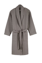 İrya-Aura Waffle Kadın Bornoz Gri-Bornoz-4-Milagron.com