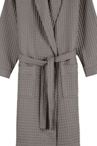 İrya-Aura Waffle Kadın Bornoz Gri-Bornoz-8-Milagron.com