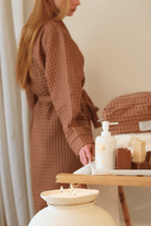 İrya-Aura Waffle Kadın Bornoz Kahve-Bornoz-2-Milagron.com