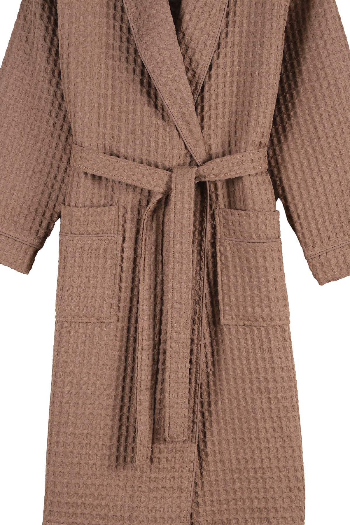 İrya-Aura Waffle Kadın Bornoz Kahve-Bornoz-8-Milagron.com