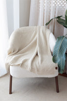 Irya-Biscuit örme Battaniye 130x170 Ekru-Battaniye-2-Milagron.com