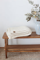 Irya-Biscuit örme Battaniye 130x170 Ekru-Battaniye-4-Milagron.com