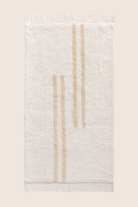 İrya-Bound Tekli Banyo Paspası %100 Pamuk 70x120 Cm Beyaz-Banyo Paspası-7-Milagron.com