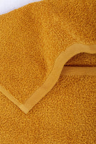 İrya-Bouquet çantalı 4'lü El Havlusu Acı Kahve Hardal-Setli Havlu-3-Milagron.com