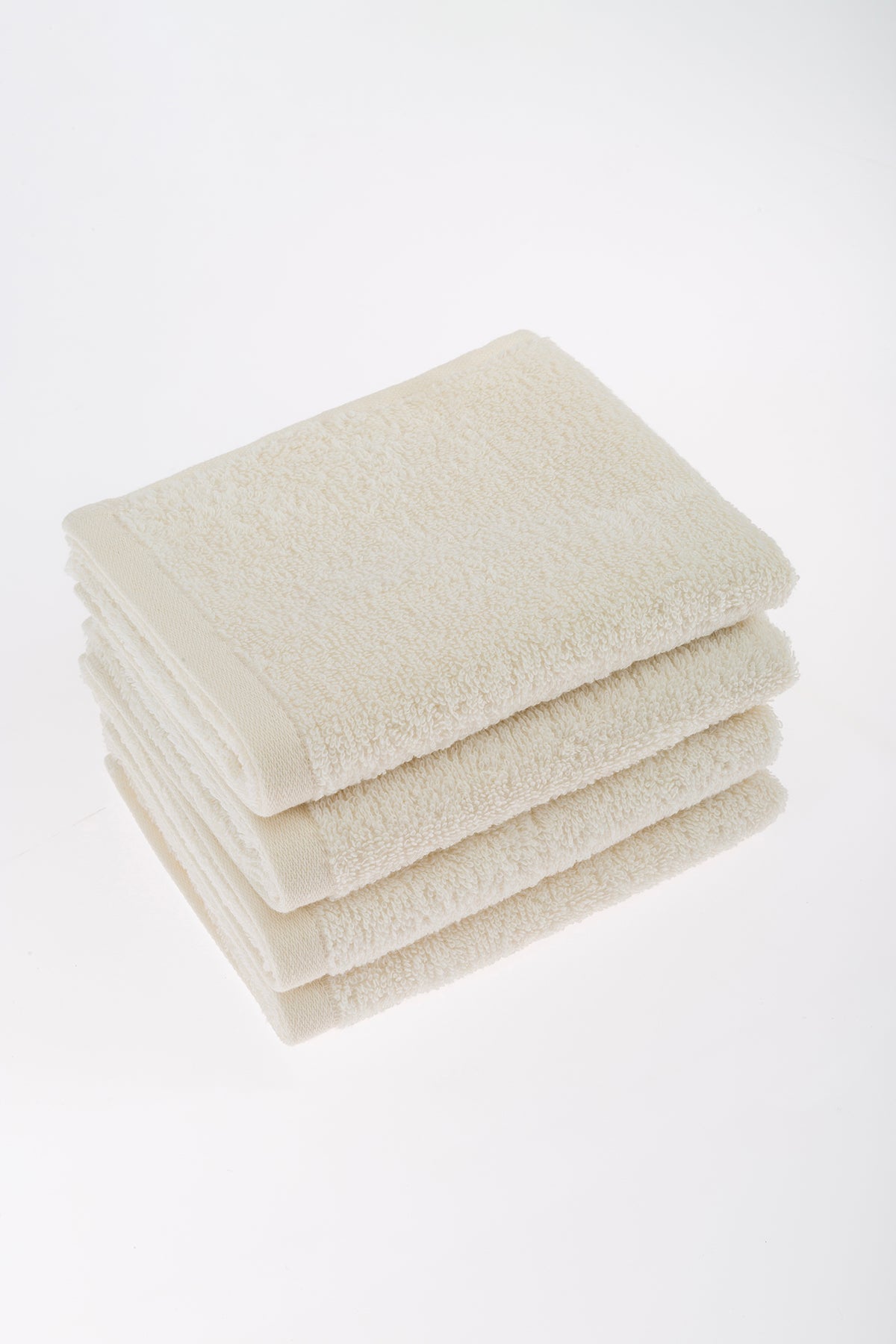 İrya-Bouquet çantalı 4'lü El Havlusu Kiremit Ekru-Setli Havlu-2-Milagron.com