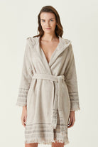 Irya-Confetti Kadın Bornoz Kahvrengi-Bornoz-1-Milagron.com