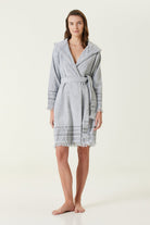 Irya-Confetti Kadın Bornoz Mavi-Bornoz-1-Milagron.com