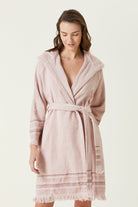 Irya-Confetti Kadın Bornoz Pembe-Bornoz-1-Milagron.com
