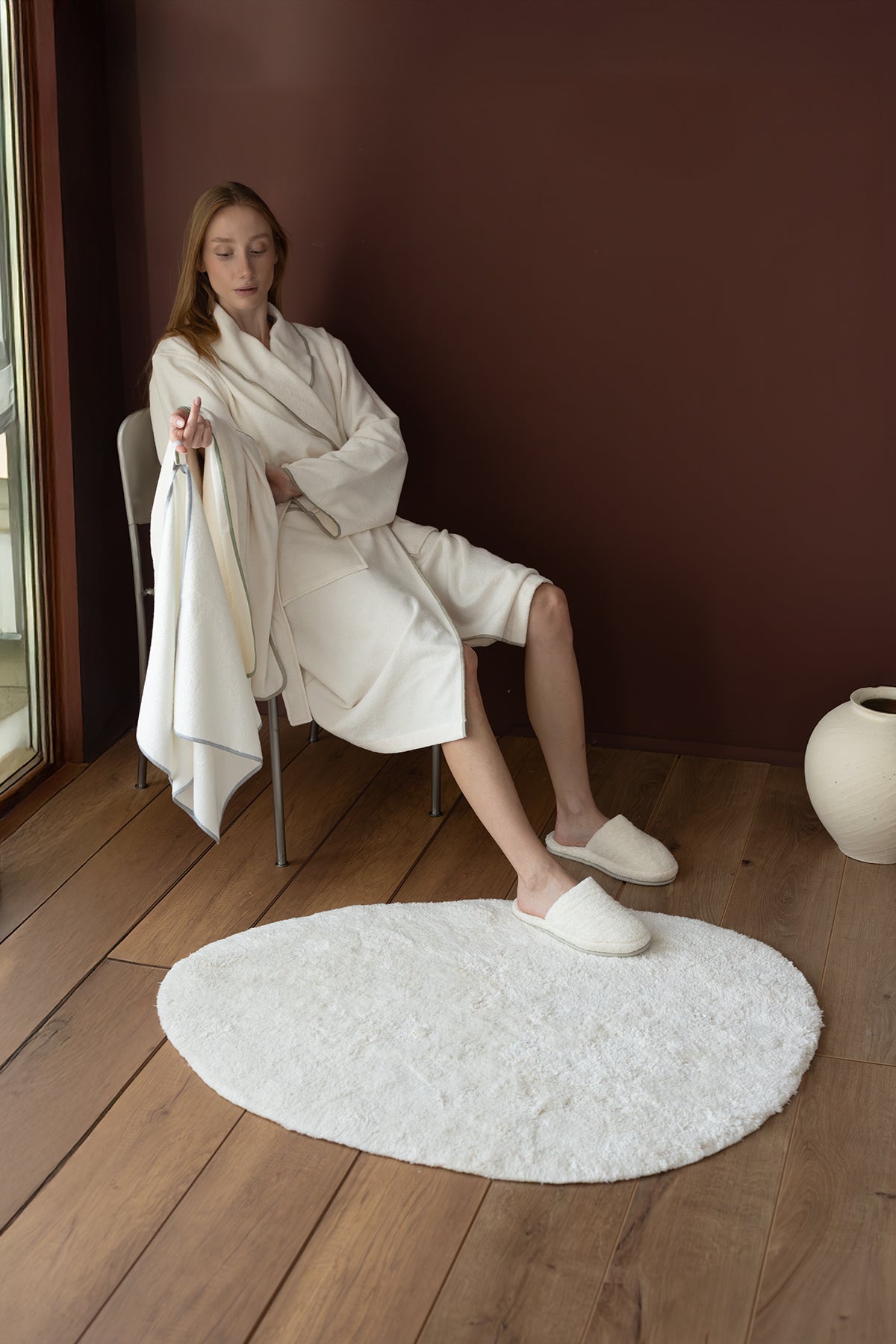 İrya-Dolce Bambu Kadın Bornoz Bej-Bornoz-3-Milagron.com