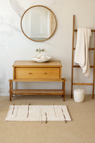 İrya-Earth Tekli Banyo Paspası %100 Pamuk 50x80 Cm Kahverengi-Banyo Paspası-2-Milagron.com