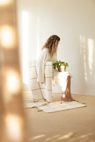 İrya-Elani Tekli Banyo Paspası %100 Pamuk 50x80 Cm Bej-Banyo Paspası-3-Milagron.com