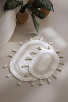 İrya-Hana 2’li Takım Banyo Paspası %100 Pamuk 40x60 + 60x90 Ekru-Takım Banyo Paspası-3-Milagron.com