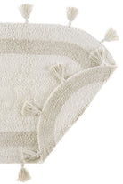 İrya-Hana 2’li Takım Banyo Paspası %100 Pamuk 40x60 + 60x90 Ekru-Takım Banyo Paspası-7-Milagron.com