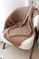 Irya-Hazel örme Battaniye 130x170 Kahverengi-Battaniye-2-Milagron.com