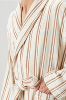 Irya-In Lines İpliği Boyalı Erkek Bornoz Mocha-Bornoz-4-Milagron.com