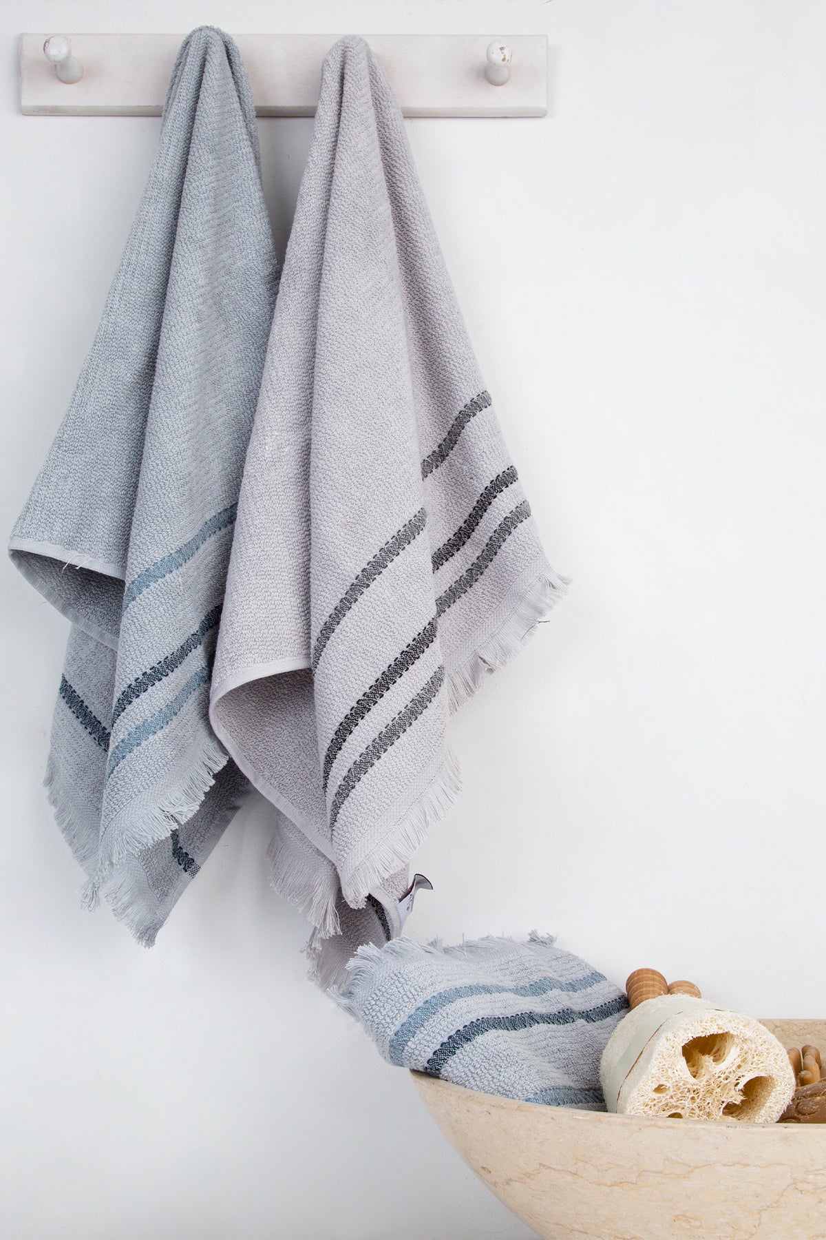 Irya-İntegra Banyo Havlusu 90x150 Cm Gri-Havlu-7-Milagron.com