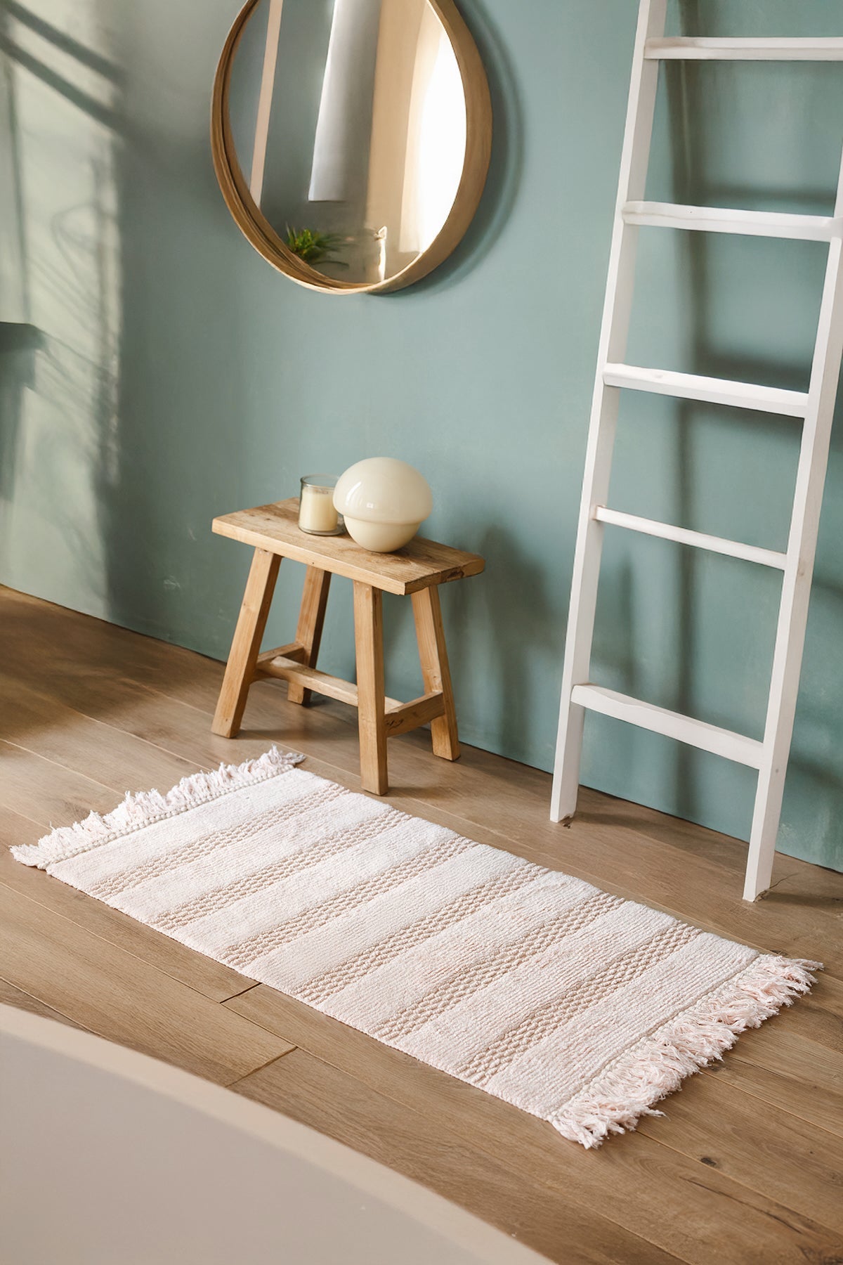 İrya-Lampetie | Balena Tekli Banyo Paspası 60x100 Pembe-Tekli Banyo Paspası-1-Milagron.com