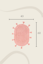 İrya-Lampetie Elora Tekli Banyo Paspası 40x60 Pembe-Banyo Paspası-4-Milagron.com