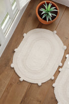 İrya-Lampetie Eris Tekli Banyo Paspası 45x60 Beyaz-Banyo Paspası-2-Milagron.com