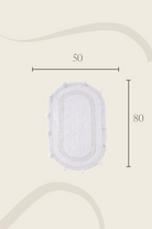 İrya-Lampetie Eris Tekli Banyo Paspası 50x80 Beyaz-Banyo Paspası-2-Milagron.com