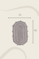 İrya-Lampetie Eris Tekli Banyo Paspası 50x80 Gri-Banyo Paspası-2-Milagron.com