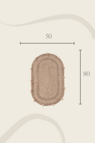 İrya-Lampetie Eris Tekli Banyo Paspası 50x80 Kahverengi-Banyo Paspası-3-Milagron.com