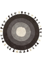 Irya-Laura Yuvarlak Banyo Paspası %100 Pamuk 100x100 Antrasit-Paspas-2-Milagron.com