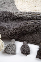 Irya-Laura Yuvarlak Banyo Paspası %100 Pamuk 100x100 Antrasit-Paspas-7-Milagron.com