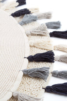 Irya-Laura Yuvarlak Banyo Paspası %100 Pamuk 100x100 Ekru-Paspas-8-Milagron.com