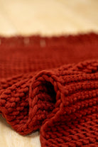 Irya-Lavish El Örmesi Tekli Banyo Paspası %100 Pamuk 50x70 Kırmızı-Paspas-4-Milagron.com