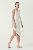 Irya-Layla Askılı Elbise Bej-Elbise-1-Milagron.com