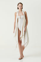 Irya-Layla Kapüşonlu Elbise Bej-Elbise-3-Milagron.com