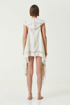 Irya-Layla Kapüşonlu Elbise Bej-Elbise-5-Milagron.com