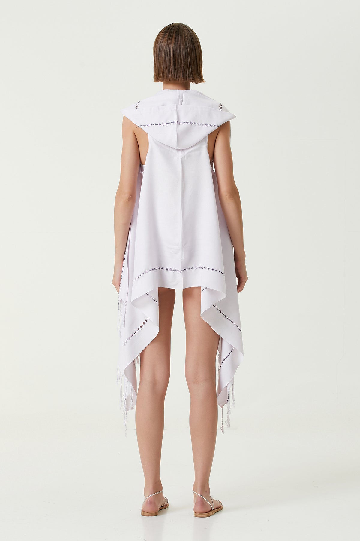 Irya-Layla Kapüşonlu Elbise Lila-Elbise-5-Milagron.com