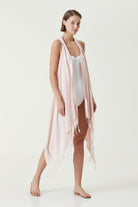 Irya-Layla Kapüşonlu Elbise Pudra-Elbise-1-Milagron.com