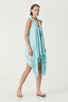 Irya-Layla Kapüşonlu Elbise Yeşil-Elbise-1-Milagron.com