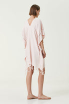 Irya-Layla V Yaka Elbise Pudra-Elbise-5-Milagron.com