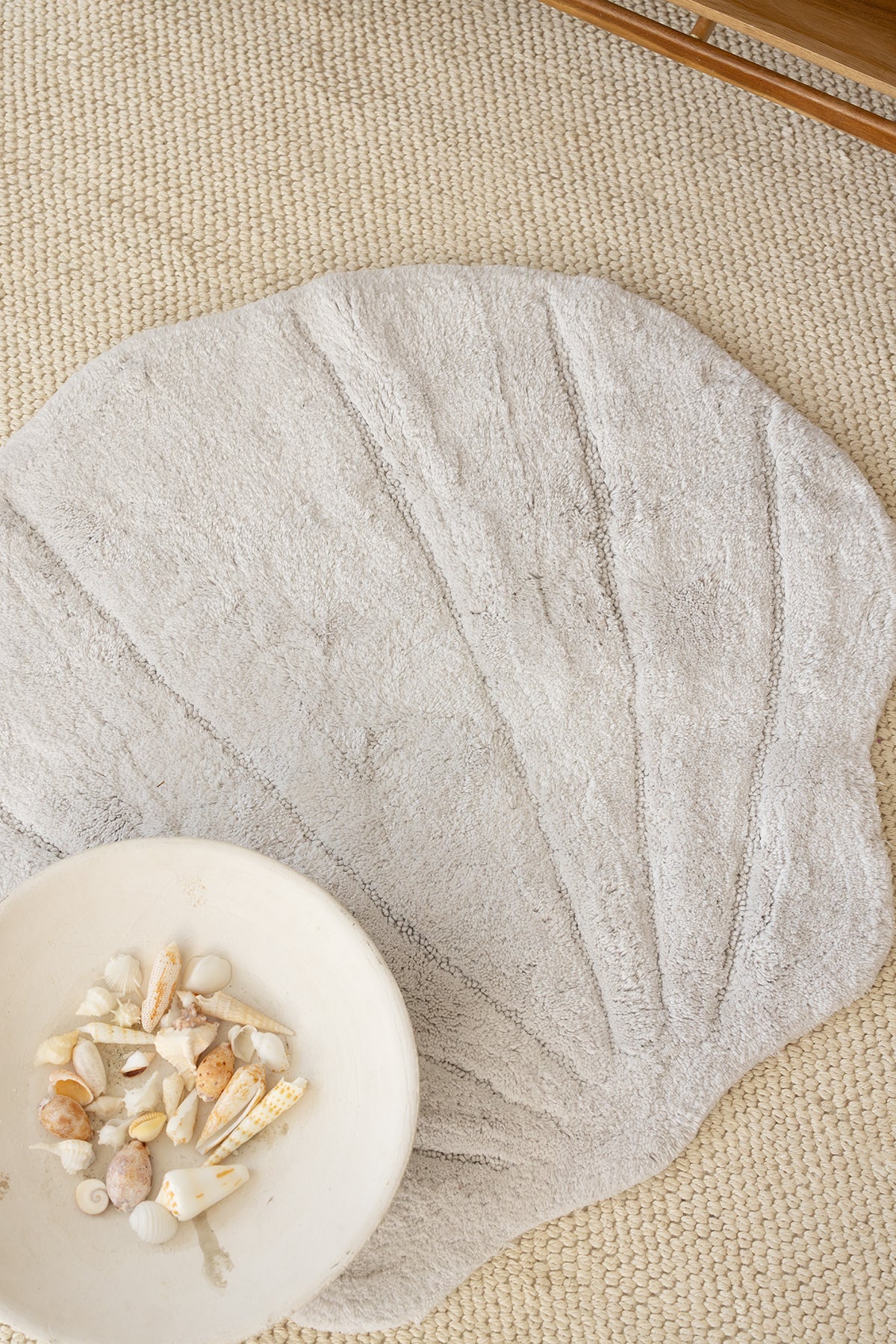 İrya-Le Perla Bambu Tekli Banyo Paspası Bambu 80x90 Gri-Banyo Paspası-2-Milagron.com