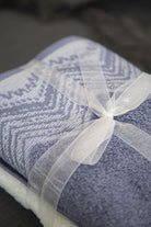 Irya-Leron 2'li Yüz Havlusu 50x90 Mavi-Havlu & Peştamal-4-Milagron.com