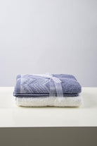 Irya-Leron 2'li Yüz Havlusu 50x90 Mavi-Havlu & Peştamal-8-Milagron.com