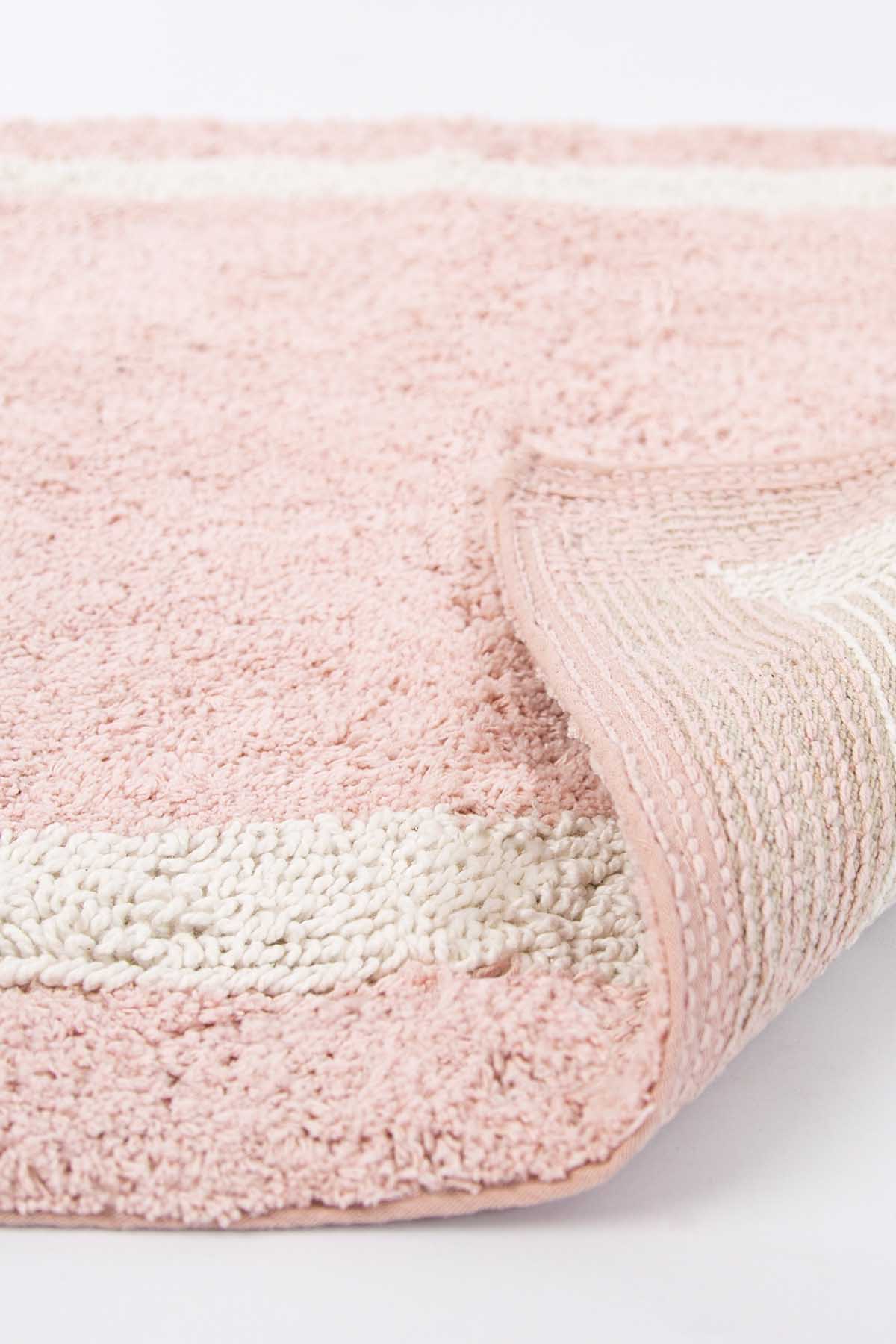 Irya-Liberte 2’li Takım Banyo Paspası %100 Pamuk 40x60 + 60x90 Pembe-Paspas-4-Milagron.com