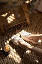 İRYA-Lindy Bambu Havlu Terlik Ekru-Terlik-1-Milagron.com