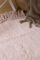 Irya-Lora Yuvarlak Banyo Paspası %100 Pamuk 90x90 Pembe-Paspas-4-Milagron.com