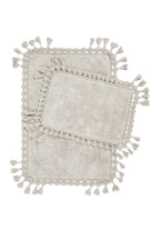 Irya-Lorna 2’li Takım Banyo Paspası %100 Pamuk 40x60 + 60x90 Gri-Paspas-2-Milagron.com