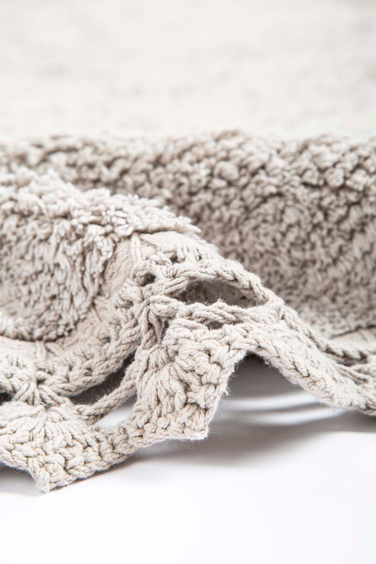 Irya-Lorna 2’li Takım Banyo Paspası %100 Pamuk 40x60 + 60x90 Gri-Paspas-6-Milagron.com