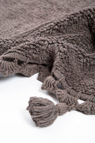 Irya-Lowell Yuvarlak Banyo Paspası %100 Pamuk 100x100 Antrasit-Paspas-5-Milagron.com