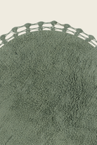 Irya-Luna Yuvarlak Banyo Paspası %100 Pamuk 90x90 Haki-Paspas-5-Milagron.com