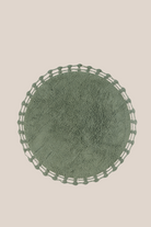Irya-Luna Yuvarlak Banyo Paspası %100 Pamuk 90x90 Haki-Paspas-6-Milagron.com